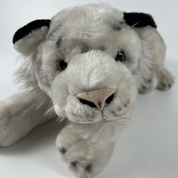 FAO Schwartz 2004 Realistic White Asian Tiger Pink Eyes Stuffed Animal 17” Rare* - Picture 6 of 16